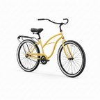 sixthreezero Women's Around the Block 7-Speed Beach Cruiser Bike - Cream (Pre-Assembled)