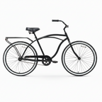 sixthreezero Men's Around the Block 7-Speed Beach Cruiser Bike - Matte Black (Pre-Assembled)