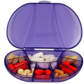 VitaCarry Weekly 7-Day Pill Organizer – Purple Daily Pill Planner