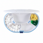 VitaCarry Pocket Locking Daily Pill Box – Compact 4-Compartment Travel Case