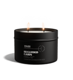 Secluded Cabin Candle 10.6 oz – Bergamot, Cedarwood & Smoked Amber - Hidden Candles