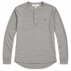 Five Four Men’s Heather Gray Long Sleeve Henley Shirt Size M NWT