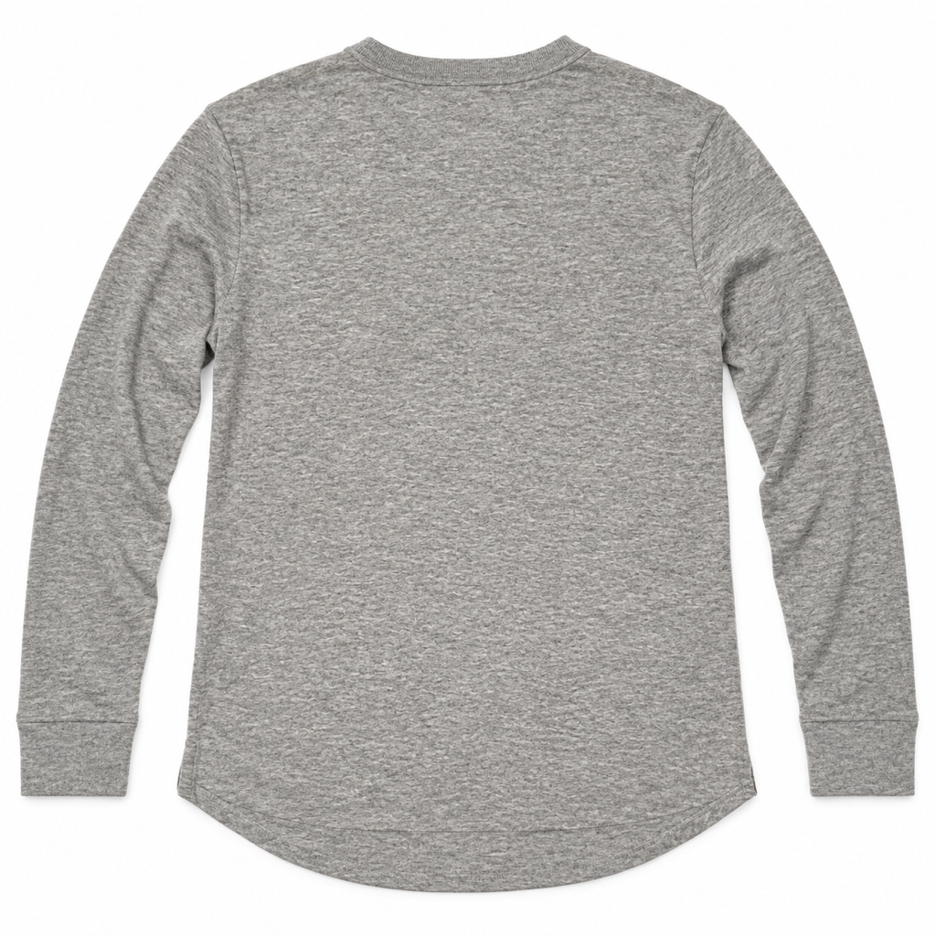 Five Four Men’s Heather Gray Long Sleeve Henley Shirt Size M NWT