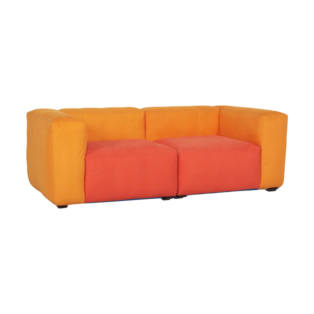 Hay a Herman Miller Brand Mags 2 Seater Sofa - Orange/Orange