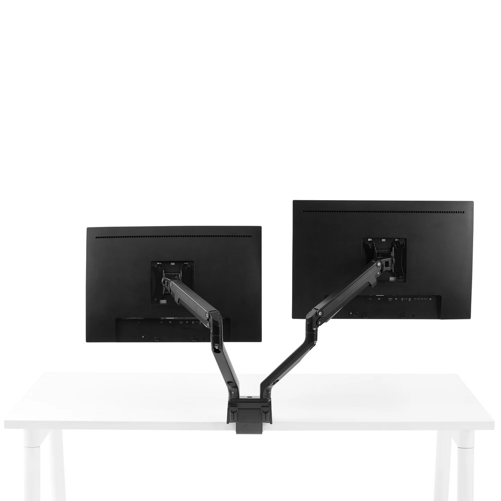 Poppin Swing Double Monitor Arm, Black