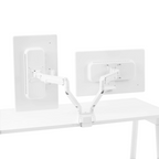 Poppin Swing Double Monitor Arm, White