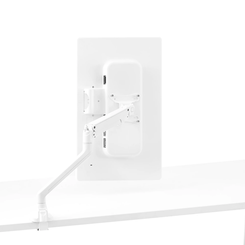 Poppin Swing Single Monitor Arm, White