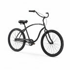Firmstrong The Chief Men's 3-Speed Beach Cruiser Bike - Matte Black (Pre-Assembled)