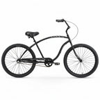 Firmstrong The Chief Men's 3-Speed Beach Cruiser Bike - Matte Black (Pre-Assembled)