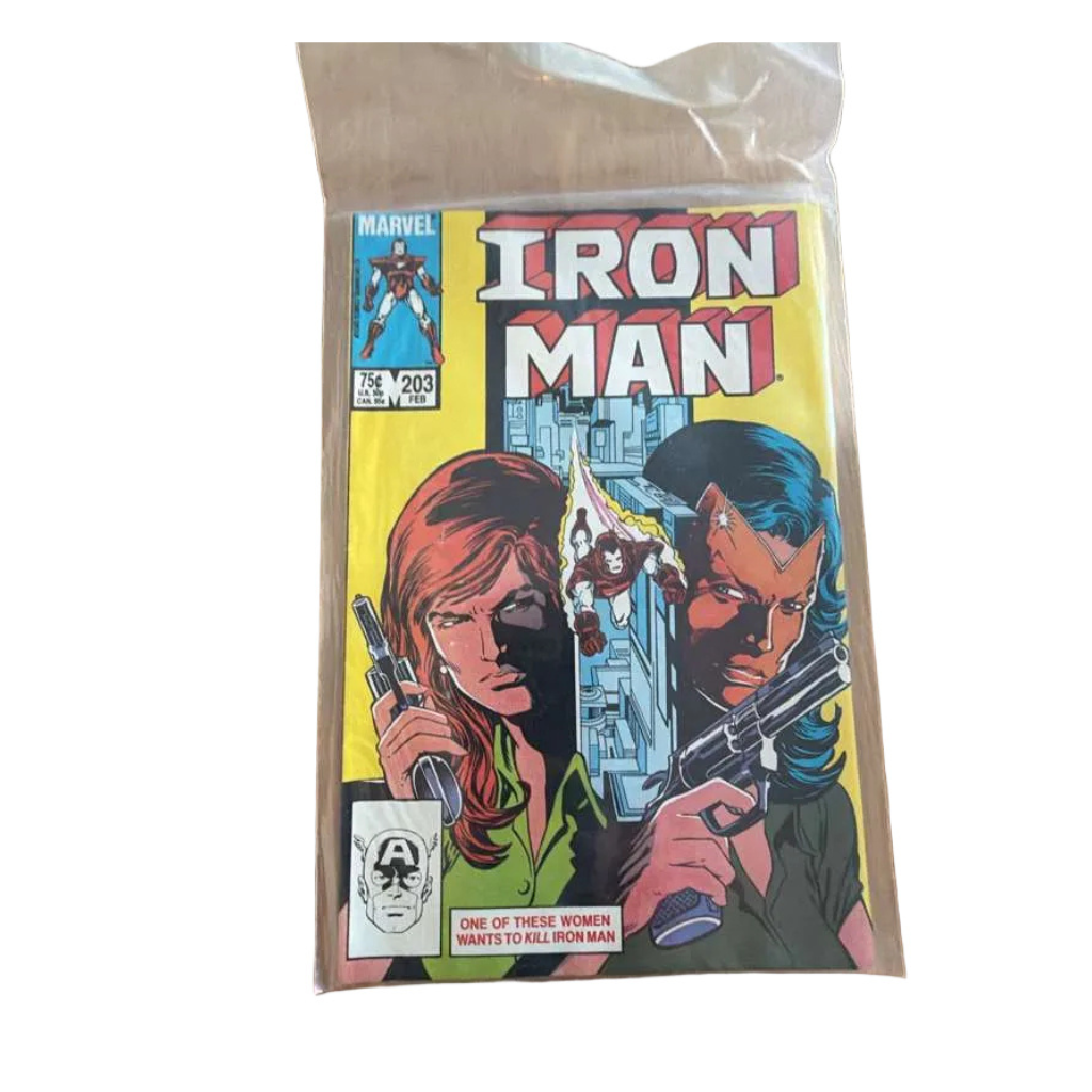 IRON MAN #202 (Marvel 1986) Kazar the Savage