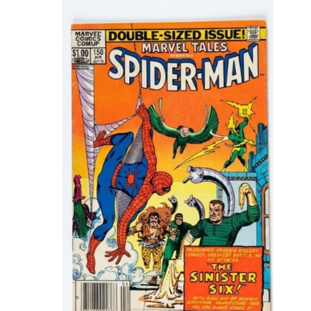 Marvel Tales #150 Starring Spider-Man (Vintage Comic with Parker Brothers Reactor Ad)