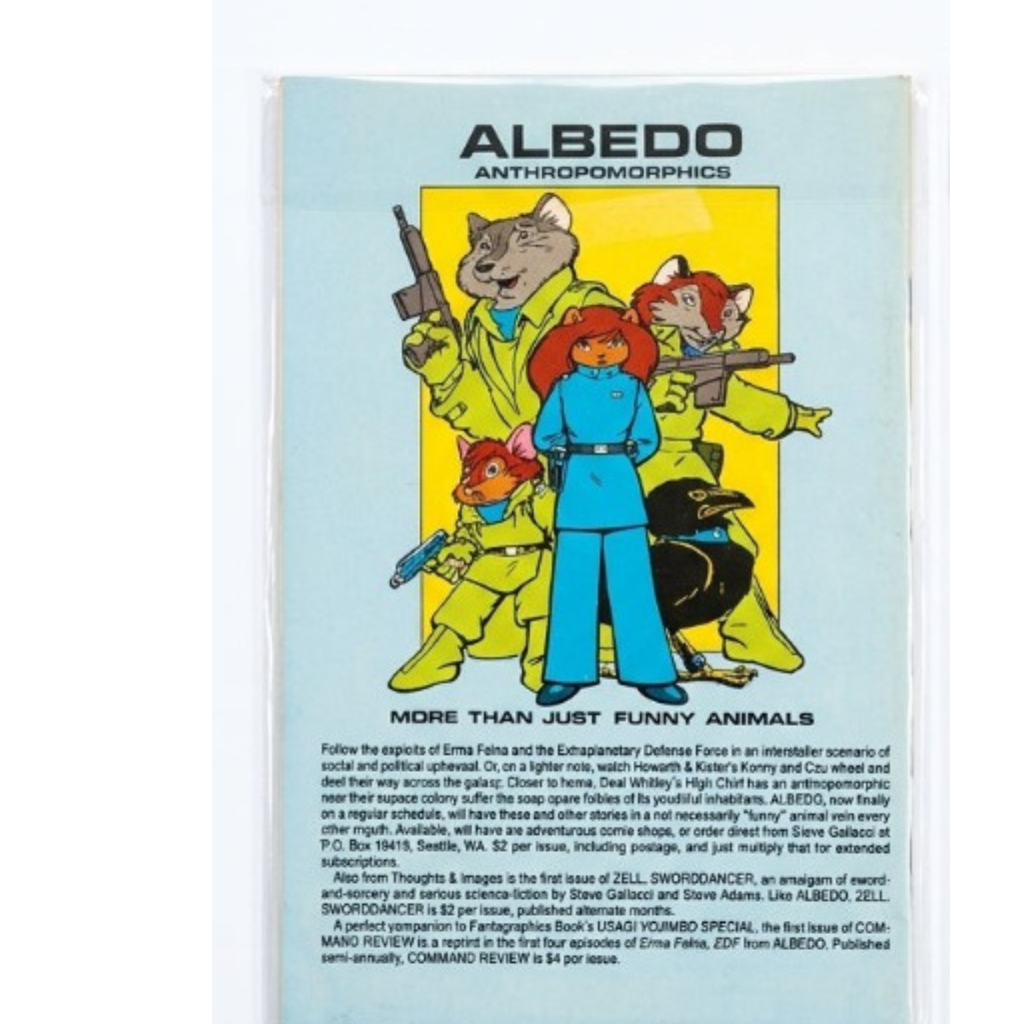 Critters #6 (Vintage Fantagraphics Books Comic with Albedo Ad)