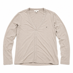 Five Four Men's Light Taupe V-Neck Button Cardigan Medium