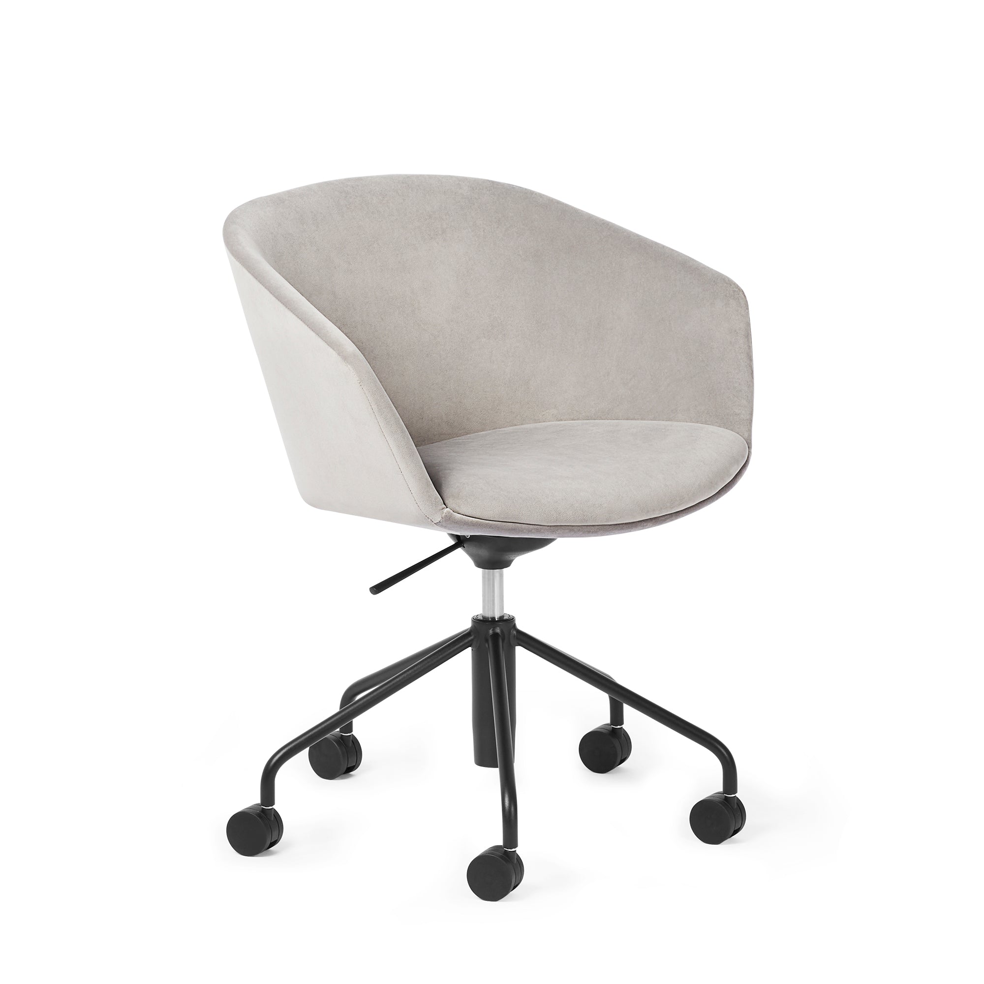 Poppin Pitch Meeting Chair, Velvet Gray