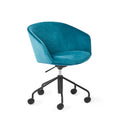 Poppin Pitch Meeting Chair, Velvet Teal