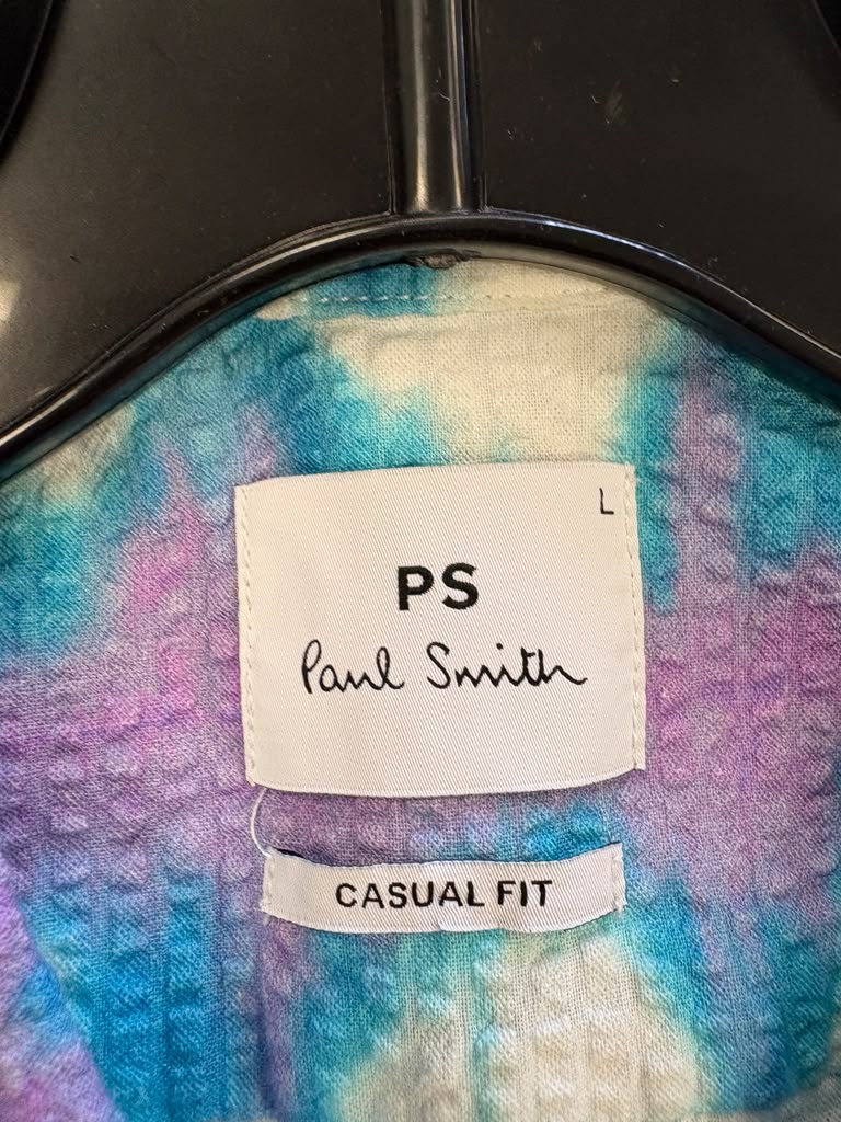 PS Paul Smith Casual Fit Tie-Dye Shirt (Large)