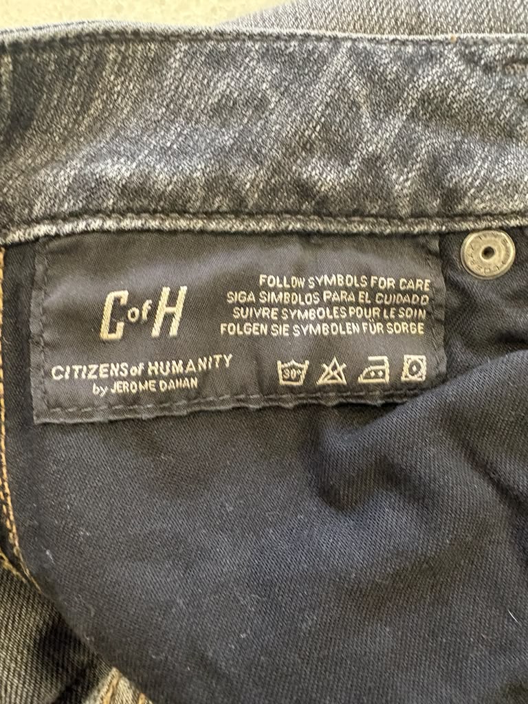 J Brand x Citizens of Humanity Faded Black Skinny Jeans