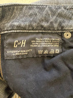 J Brand x Citizens of Humanity Faded Black Skinny Jeans
