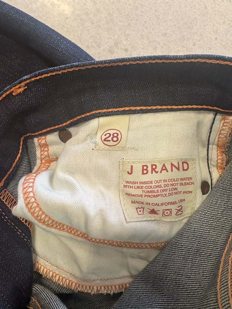 J Brand Dark Wash Low Rise Skinny Jeans (Size 28)
