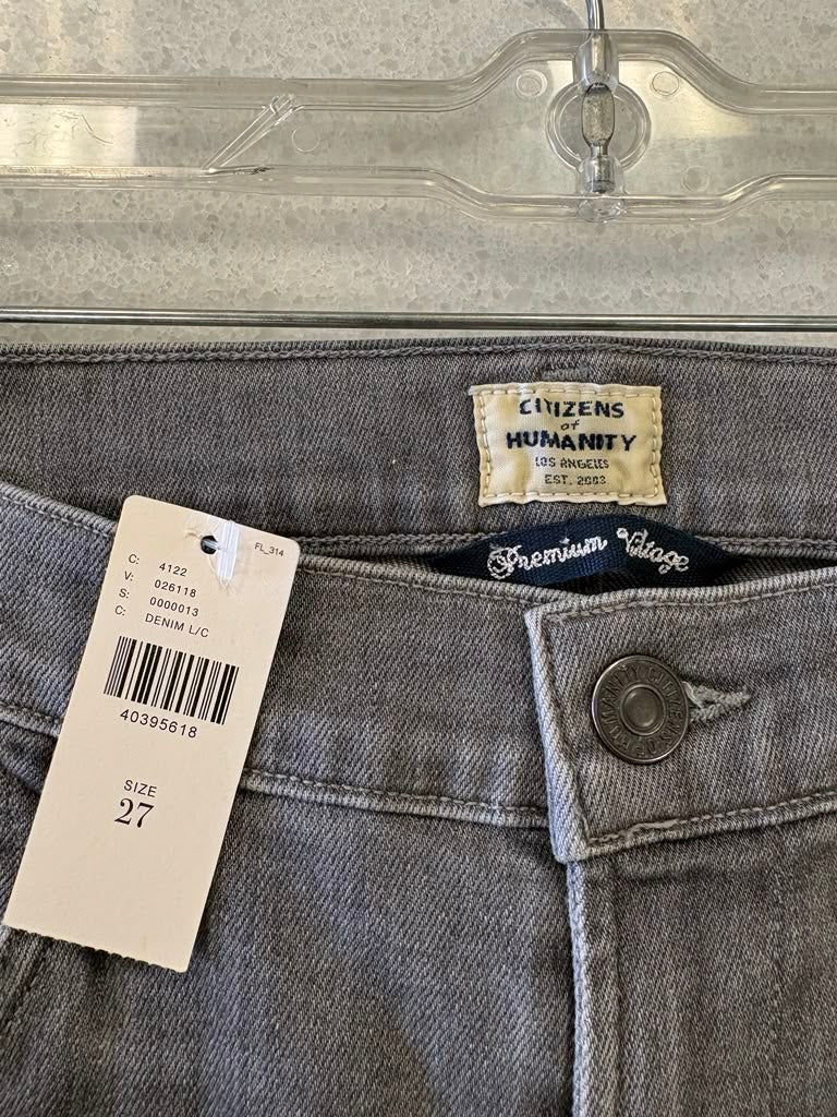 Citizens of Humanity Premium Vintage Grey Skinny Jeans (Size 27)
