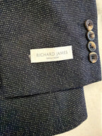 Richard James Savile Row Navy Speckle Blazer (Size 40)