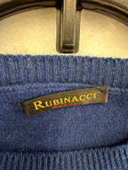 Rubinacci Napoli Blue Knit Sweater Large