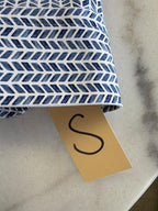 Lauren Ralph Lauren Blue & White Chevron Knit Shirt (Size L)
