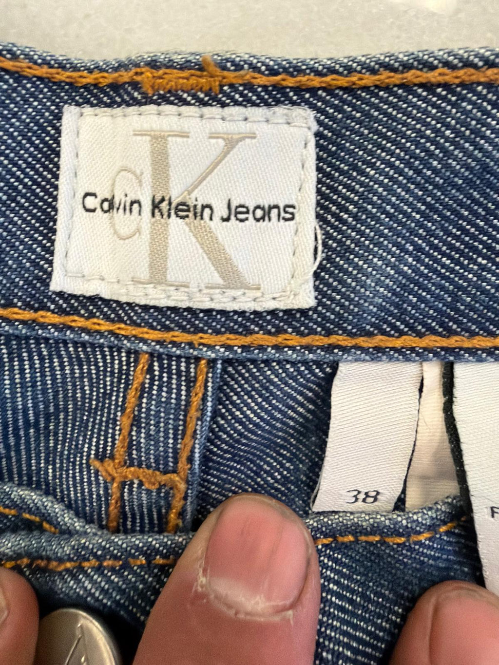 Calvin Klein Jeans Blue Denim (Size 38)