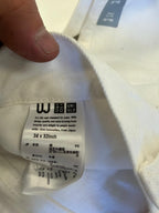 UNIQLO White Straight Leg Jeans (Size 34x32)