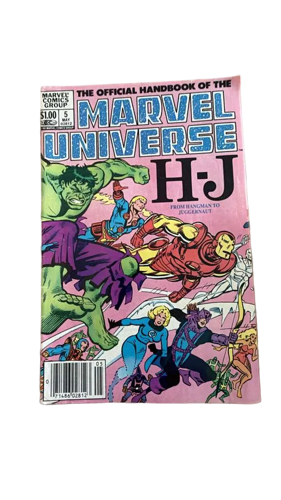 THE OFFICIAL HANDBOOK OF THE MARVEL UNIVERSE #5 (From Hangman to Juggernaut)