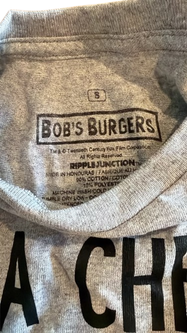 Ripple Junction Bob's Burgers Xtra Cheese Please T-Shirt (XL)