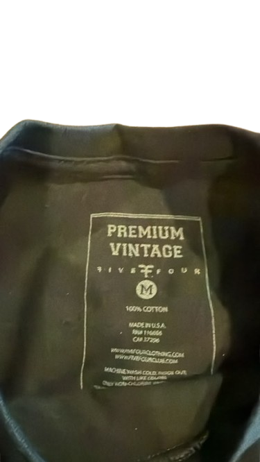 FIVE FOUR Premium Vintage Navy Lion T-Shirt