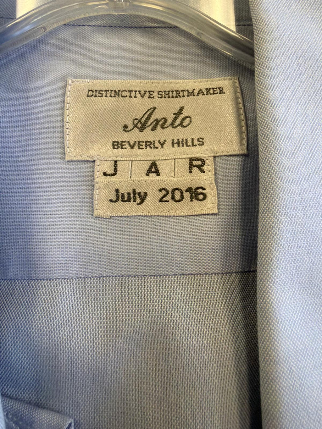 Anto Beverly Hills Light Blue Dress Shirt (Size 17/36)