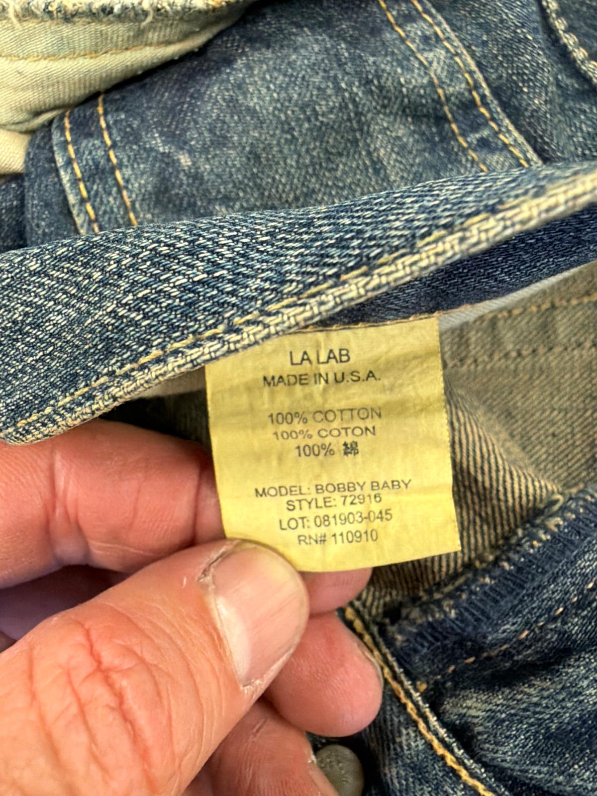 LA LAB Bobby Baby Vintage Distressed Jeans (Made in USA)