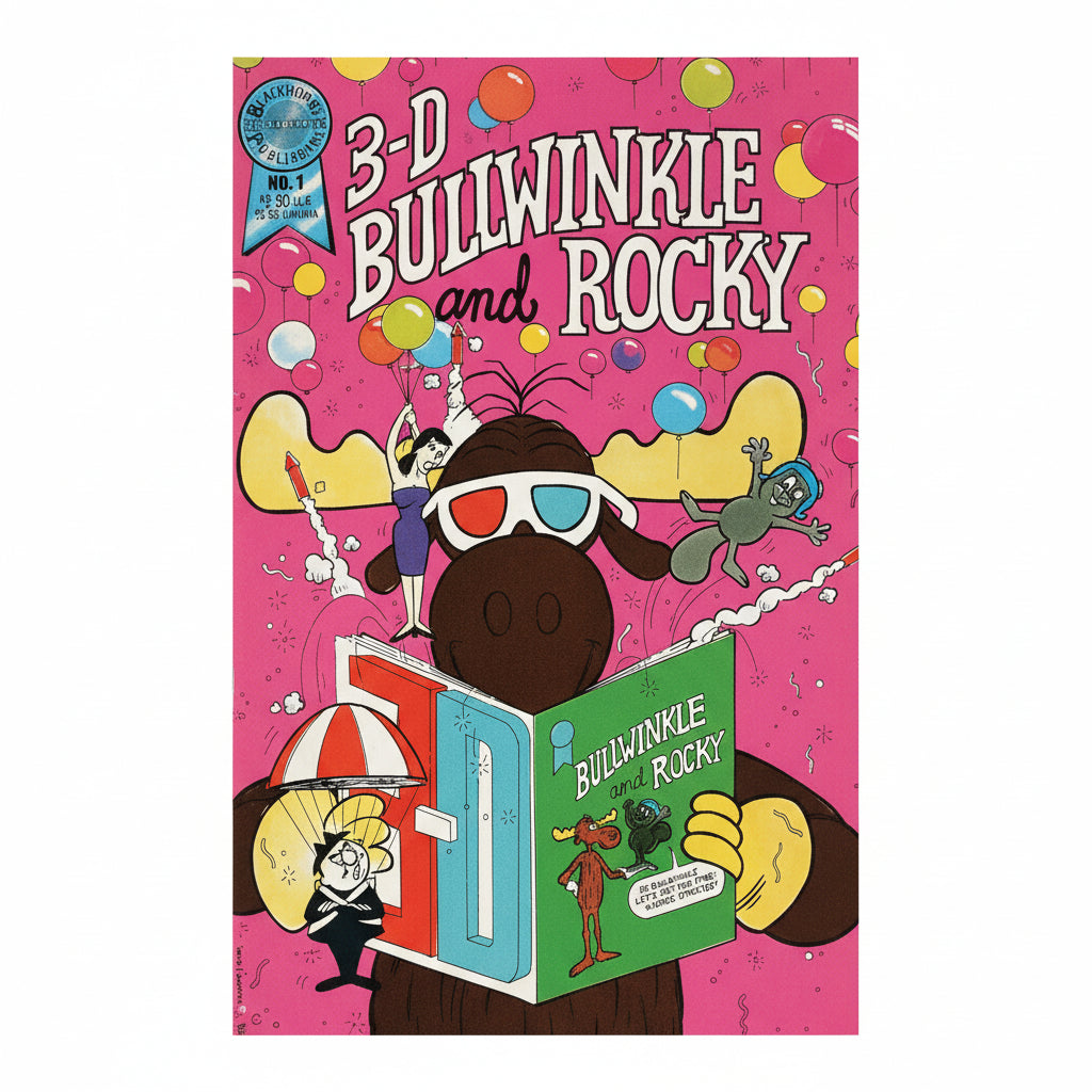 3-D BULLWINKIE AND ROCKY #1 (Blackthorne Publishing)