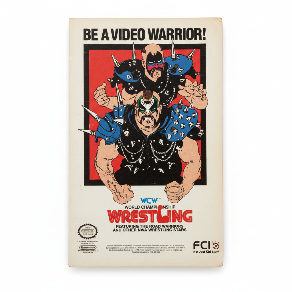 Vintage Comic with WCW Wrestling and Spalding Street Ball Ads