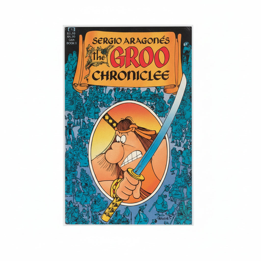 Groo Chronicles Book #1 (Vintage Marvel/Epic Comic with Crossfire Ad)