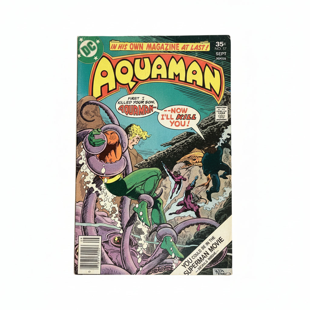 Aquaman #57 (Vintage DC Comics 1977 with Sea World Ad)