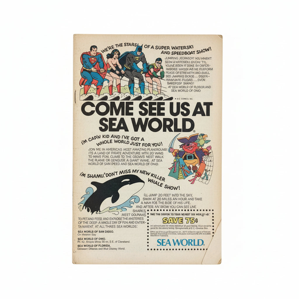 Aquaman #57 (Vintage DC Comics 1977 with Sea World Ad)