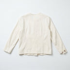 Helmut Lang White Asymmetrical Zip Moto Jacket Size M