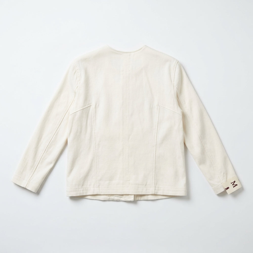 Helmut Lang White Asymmetrical Zip Moto Jacket Size M