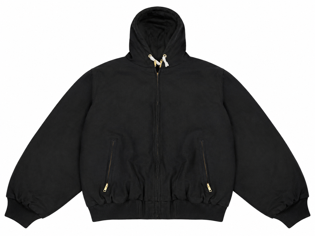Tri-Mountain Black Hooded Jacket