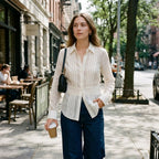 Theory White Sheer Pin-Tuck Pleated Long Sleeve Shirt Size S