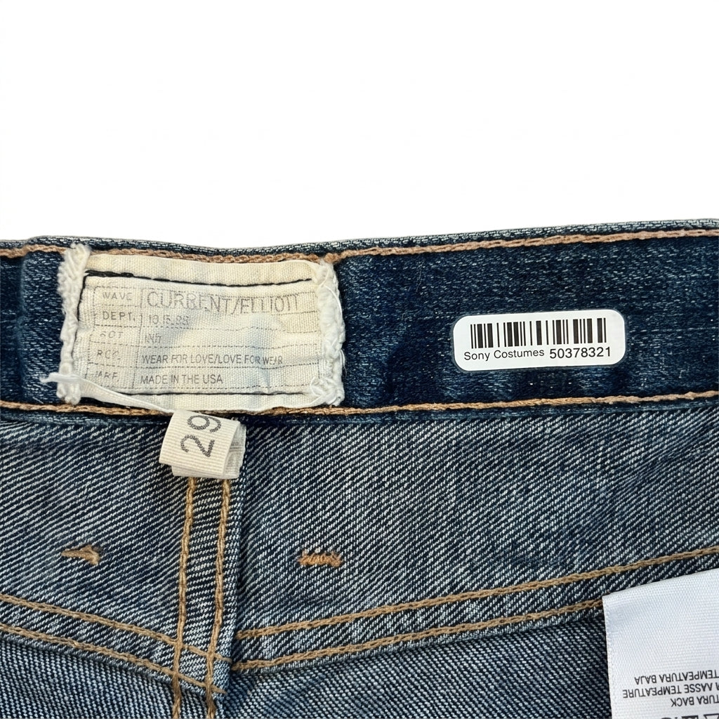 Current/Elliott Medium Wash Blue Denim Jeans Size 29