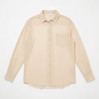 Equipment Femme Sheer Beige Silk Button Down Blouse Size S