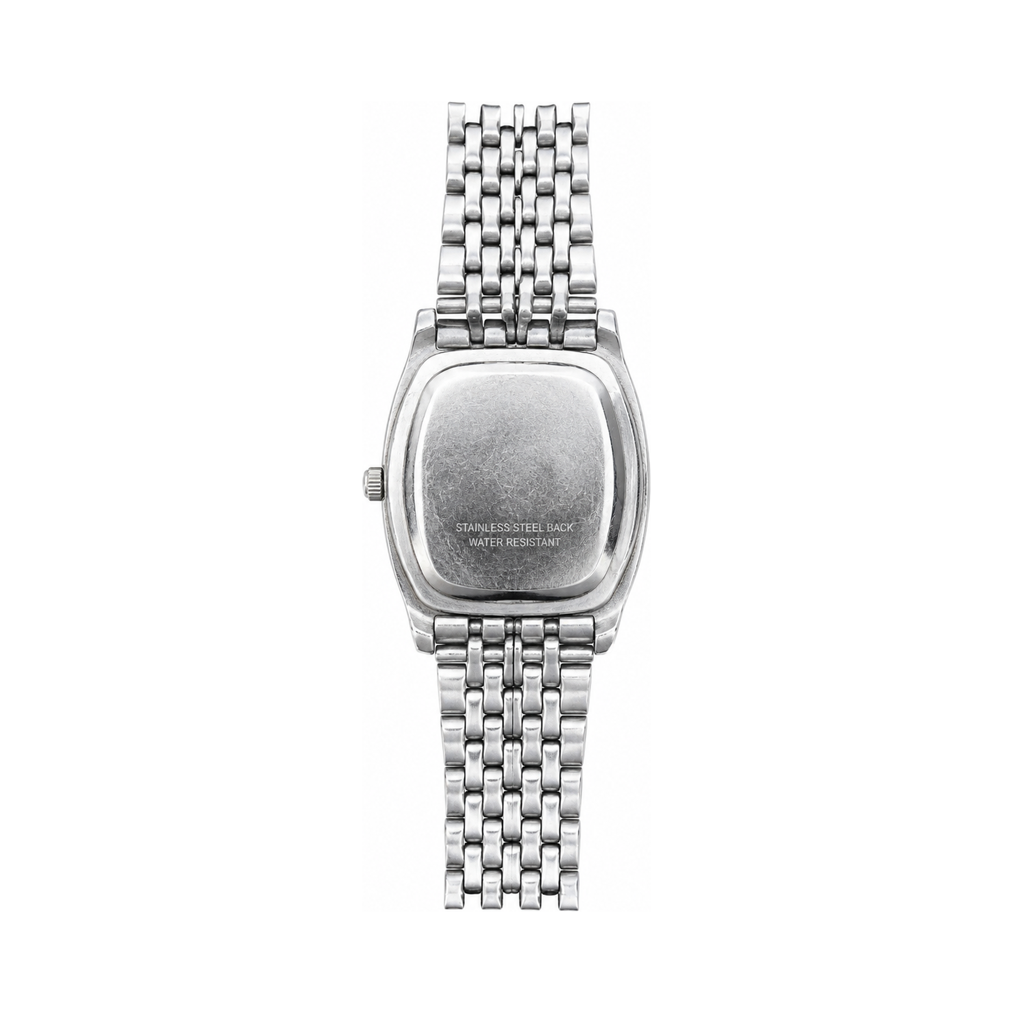 Vintage Edward Lynn Square Bracelet Watch - Silver/Black Dial - Battery Required