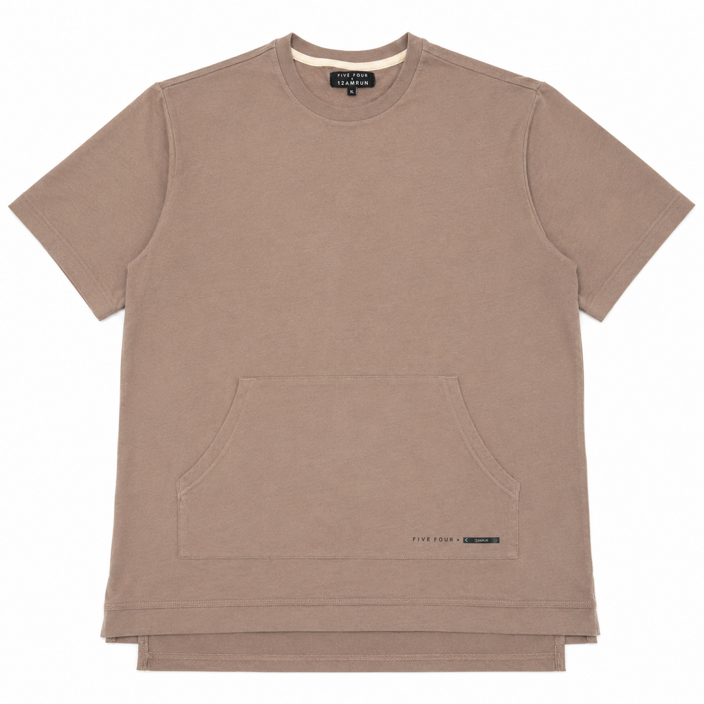 Five Four x 12AMRUN Men's Taupe Fashion T-Shirt XL