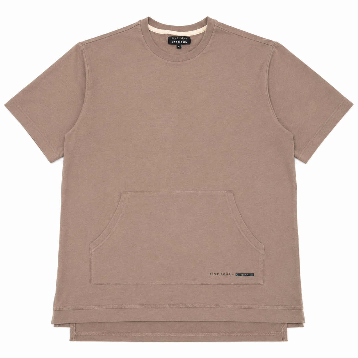 Five Four x 12AMRUN Men's Taupe Fashion T-Shirt XL