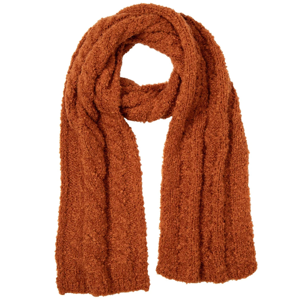San Diego Hat Company Hayride - Boucle Cable Knit Scarf