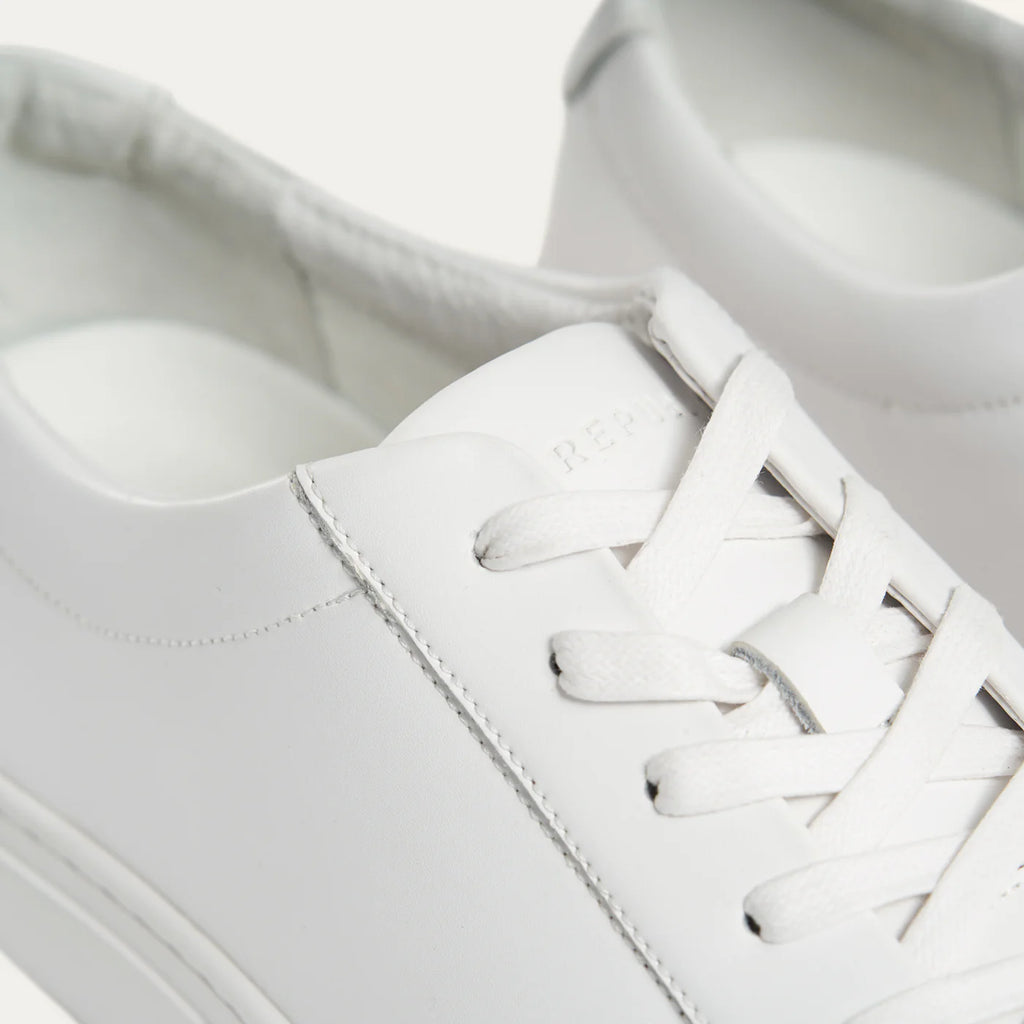 New Republic Unisex Kurt Leather Sneaker - Triple White
